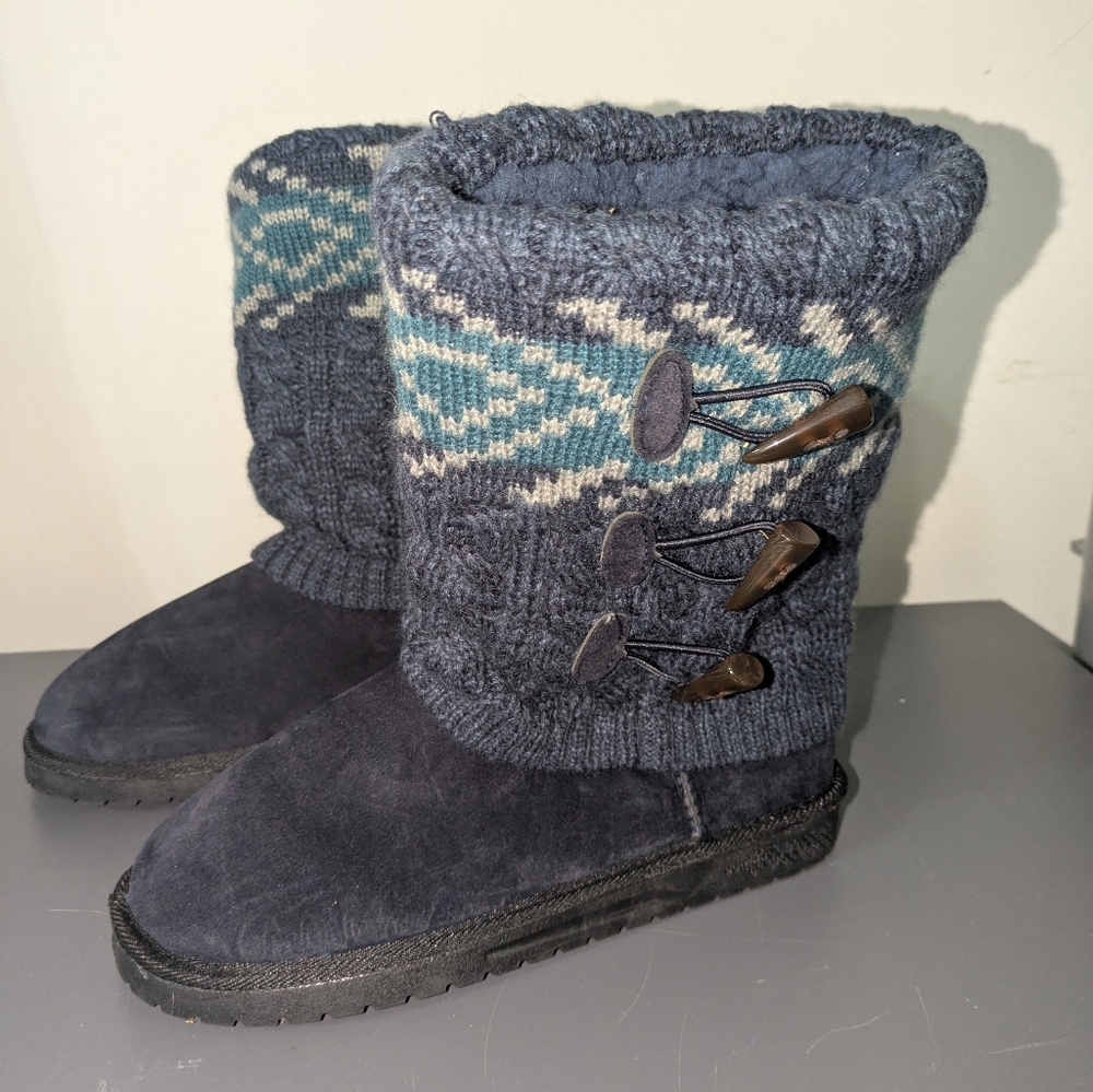 Muk Luk Cozy Knit Boots